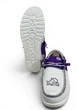 Мокасины Hey Dude Wally Tri TCU Purple/White (41323-540), Белый, Размер 43 (US M10) 28.5 см - изображение 5