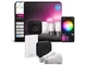 Стартовий набір розумного освітлення Philips Hue White and Color Ambiance E27 чорний 2 лампи 1100лм + дімер + Bridge Pro 8720169374683 - зображення 2