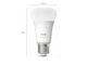 Стартовий набір розумного освітлення Philips Hue White and Color Ambiance E27 чорний 2 лампи 1100лм + дімер + Bridge Pro 8720169374683 - зображення 5