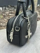 Женская сумка Chrome Hearts black стильная сумочка черная - изображение 3