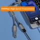 Переходник USB-C на 2 USB-A для зарядки и передачи данных - изображение 5
