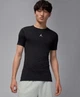 Футболка Jordan Sport Men's Dri-FIT Short-Sleeve Base Layer Top спортивна чоловіча чорна розмір L (HV4099-010) - зображення 1