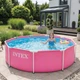 Basen stelażowy Intex okrągły dla dzieci 244 x 76 cm Różowy 28290ND (6941057432113) - obraz 3