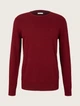Кофта BASIC CREW NECK SWEATER 1027299-30315 Tom Tailor M Бордовий 1027299-30315 M - зображення 4