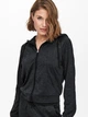 Толстовка ONPNASHA LS HOOD ZIP BRUSH SWEAT 15236667-Black Melange Only Play XS Чорний 15236667-BLACK MELANGE XS - изображение 3