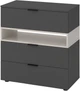 Комод Меткас Home А026 800x870x420 мм Антрацит + Кашемир (МА026-AK) - изображение 1