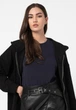 Толстовка ONLWANTED LT L/S ZIP SWEAT HOODIE SWT 15244836-Black ONLY L Чорний 15244836-BLACK L - изображение 4