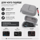 Чохол для екшн-камер GoPro / DJI / Insta360 компактний кейс 10,3×7,5 см сірий - зображення 3