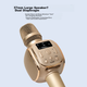 Микрофон-колонка Soaiy MC29pro караоке со звуковой картой и Bluetooth, серебристый - изображение 7