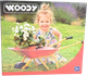 Metalowa taczka WoodyLand dla dzieci Czerwona 91456 (8591864914562) - obraz 1