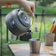Посуд для кемпінгу CAMELJEANS Outdoor Camping Cookware, чайник для кемпінгу, спеціалізована каструля для кухонного начиння, A2S31F107, металево-сірий, 1,4 л - зображення 6