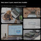 Інтелектуальний візуалізований корпус для SSD-накопичувача DOCKCASE M2, портативний корпус для жорсткого диска з інтерфейсом Type-C 3.2 M.2 NVMe, сумісний з iPhone 17 Pro - зображення 7
