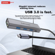 Док-станция расширения Lenovo Type-C, преобразователь портов Gigabit Ethernet, проводной сетевой адаптер USB-C в RJ45, преобразователь для ноутбука, концентратор USB 3.0, устройство расширения. - изображение 6