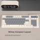 Комплект проводной MageGee GK980 USB Beige Grey - изображение 5