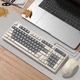 Комплект проводной MageGee GK980 USB Beige Grey - изображение 11