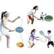Тренажер для отскока мяча FEIERDUN FED Tennis Rebound Trainer, теннисная ракетка для начинающих, со струнами, подходит для взрослых и детей, комплект для родителей и детей. - изображение 2
