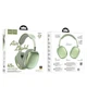 Бездротові Bluetooth навушники Hoco W35 Air Triumph headphones BT 5.3 Green - зображення 3