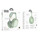 Бездротові Bluetooth навушники Hoco W55 Pleasing BT 5.4 Green - зображення 3