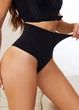 Корректирующие бесшовные трусики стринги с высокой посадкой High Comfort (2092-42-02) Черный 42 FINETOO (S) - изображение 4