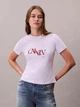 Футболка хлопковая женская Calvin Klein 47F808G(Island Lilac) S Лиловая (198629936739) - изображение 4
