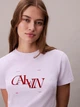 Футболка хлопковая женская Calvin Klein 47F808G(Island Lilac) L Лиловая (198629936401) - изображение 6