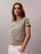 Футболка хлопковая женская Calvin Klein 40WP105(Shadow) M Хаки (199155991162) - изображение 4