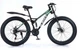 Велосипед 17 FATBIKE 2 x Амортизатор 21 передача Колесо 26 ЧОРНО-ЗЕЛЕНИЙ - зображення 6