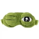 Плюшевая маска для сна Frog Ice Eye Mask зеленая - изображение 3