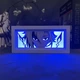 Многослойный Ночник лампа аниме Arlecchino Арлекино Геншин светильник Genshin Impact RGB - изображение 6