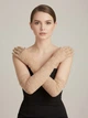 Рукавички вечірні сітчасті вище ліктя Honey Fashion Accessories S/M бежевий (7-75) - изображение 1