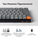 Бездротова геймерська клавіатура Keychron K5 Max Gateron Brown Switch Black RGB 100% повнорозмірна ультратонка Low-Profile Hot-Swap QMK Bluetooth 5.1 2.4G USB Type-C 1000Hz PBT Double-Shot LSA алюмінієвий корпус - зображення 10
