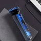 Аккумуляторная электробритва SK-9658 роторная с USB зарядкой водонепроницаемая с нержавеющими лезвиями синий - изображение 7