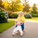 Ходунки-беговел 4 колеса для детей от 9 месяцев до 3 лет розовые BABY WALKER - изображение 2