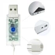 Гирлянда штора USB 3х3м 8 режимов желто-голубая для декора Флаг Украины - изображение 6