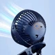 Вентилятор акумуляторний на прищіпці, від USB, FAN-AF01, Синій - зображення 3