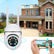 Wifi уличная поворотная камера видеонаблюдения 2Мп 1080p с датчиком движения белая NJ PRO - изображение 2