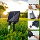 Гірлянда Штора із зіркою від сонячної батареї, 2 м, 190 LED, Теплий білий - зображення 5
