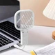 Электрическая мухобойка USB 17 на 9 7 см для уничтожения насекомых белая из пластика - изображение 2