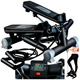 Степпер наклонный с эспандером и монитором максимальная нагрузка 120 кг для домашних тренировок черный - изображение 1