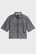 Жіноча сіра сорочка cropped shirt G-Star S D22914,D123 - изображение 4