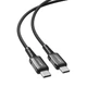 Кабель Acefast C1-03 Type-C to Type-C черный 1.2м 60Вт Power Delivery (C1-03) - изображение 1
