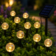 Садовий світильник garden light з сонячною панеллю / Кулясті ліхтарі для саду з бульбашками Solar / Світлодіодна LED-гірлянда для саду - зображення 2