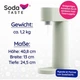 Набор для газирования воды, 4 предмета, классик + лайм, светло-зеленый Mysoda Woody SodaTASTE - изображение 3