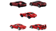 Машинка Базовая 5шт Hot Wheels Ferrari 5-Pack 1:64 JKG16 JLN12 Red - изображение 3