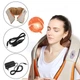 Роликовый массажер для шеи, плеч и спины Massager of Neck Kneading с прогревом и пультом, шиацу, на плечи - изображение 4