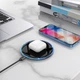 Беспроводное зарядное устройство Hoco CW6 Pro Qi 15W USB - Type-C для зарядки Apple iPhone / Samsung с подсветкой Black - изображение 5