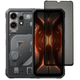 Защитное стекло Fiji Privacy для Oscal Marine 3 антишпион Anti-peeping полная проклейка черный - изображение 1