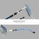 Чоловічі поляризаційні сонцезахисні окуляри KINGSEVEN 727 Silver Blue - зображення 2