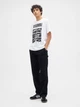 Футболка хлопковая длинная мужская GAP 580298250 XL Белая (1159945531) - изображение 3