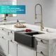 Змішувач для кухні із висувною лійкою KRAUS Artec Pro™ бронза латунь KPF-1603SFACB - зображення 4